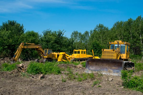 Bulldozer Clearing in Noblesville